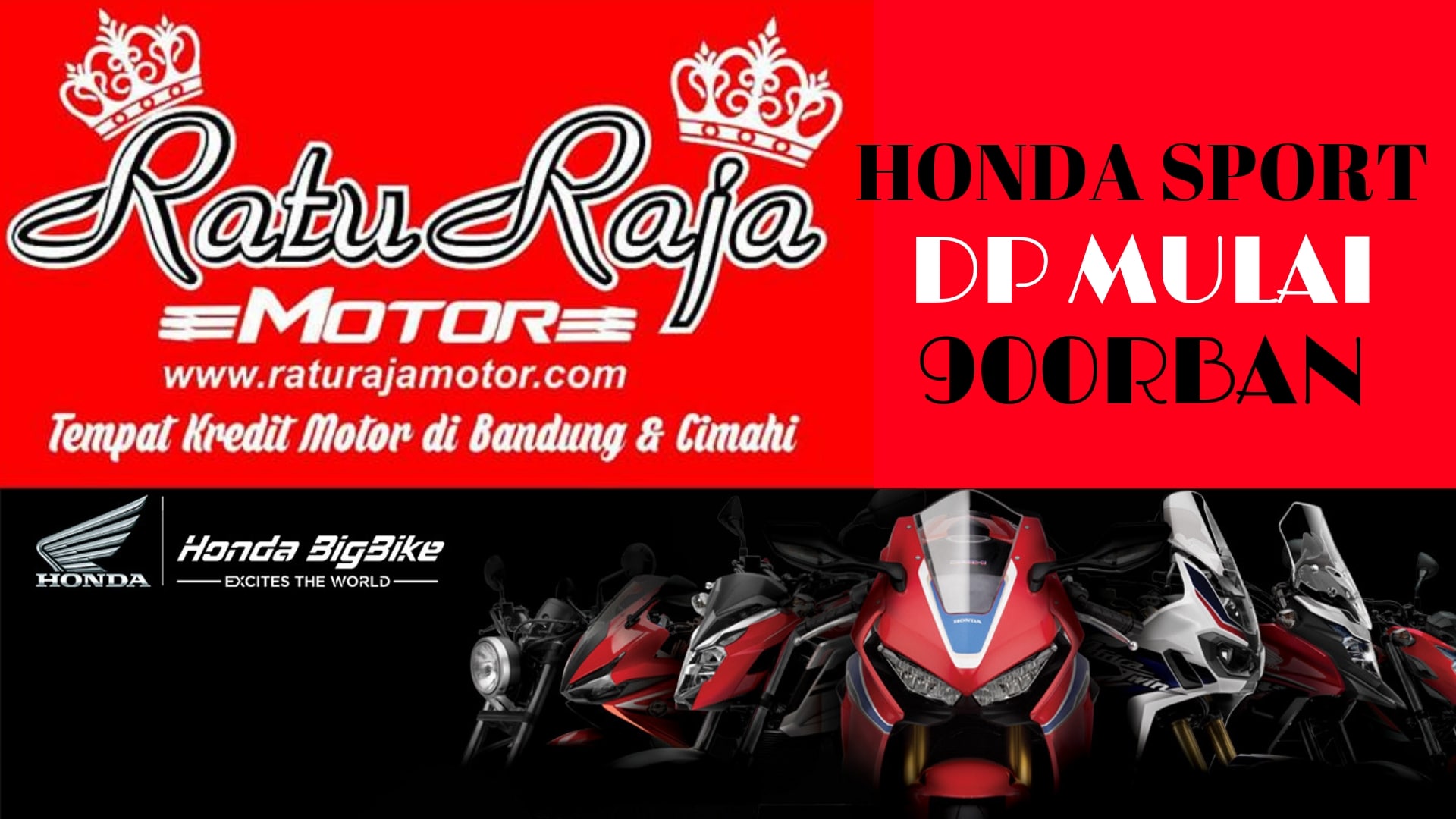 PROMO MOTOR SPORT HONDA HARGA DP 900RIBUAN  RATU RAJA 