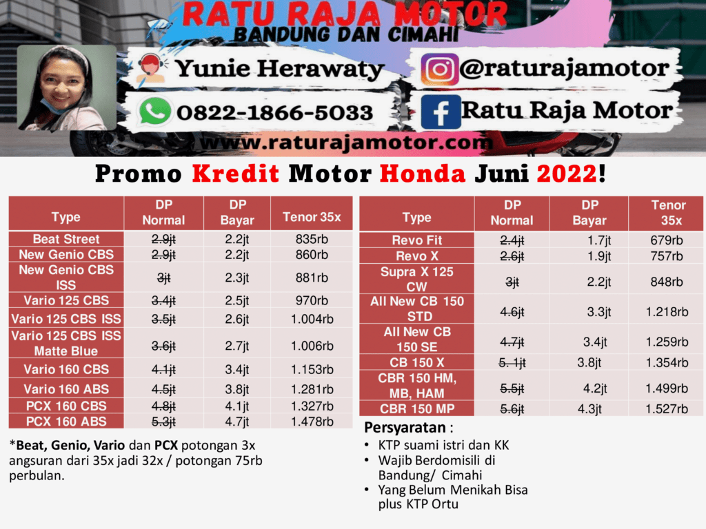 Brosur Motor Honda Juni 2022