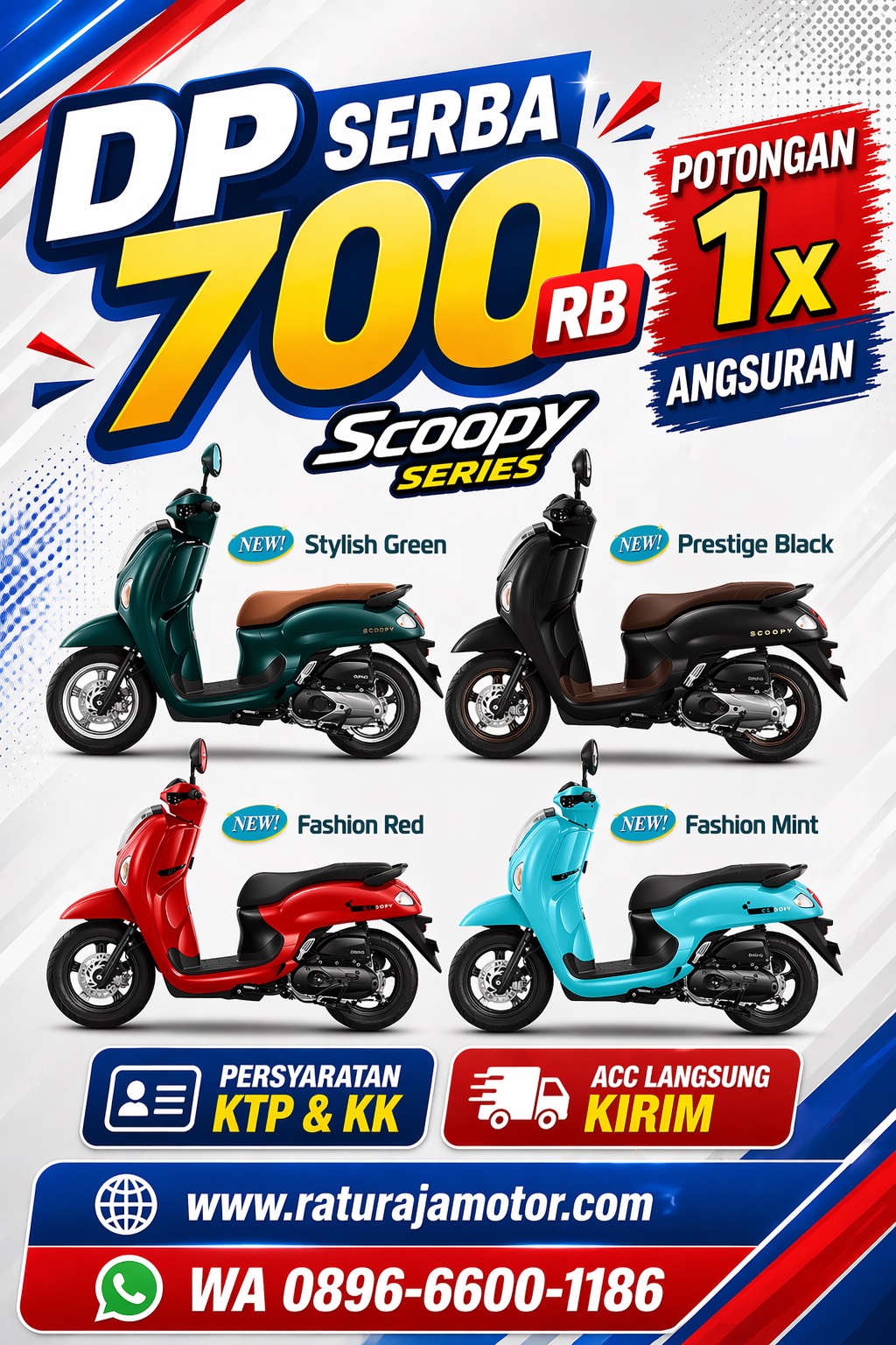 Kredit Honda Scoopy Bandung DP Murah