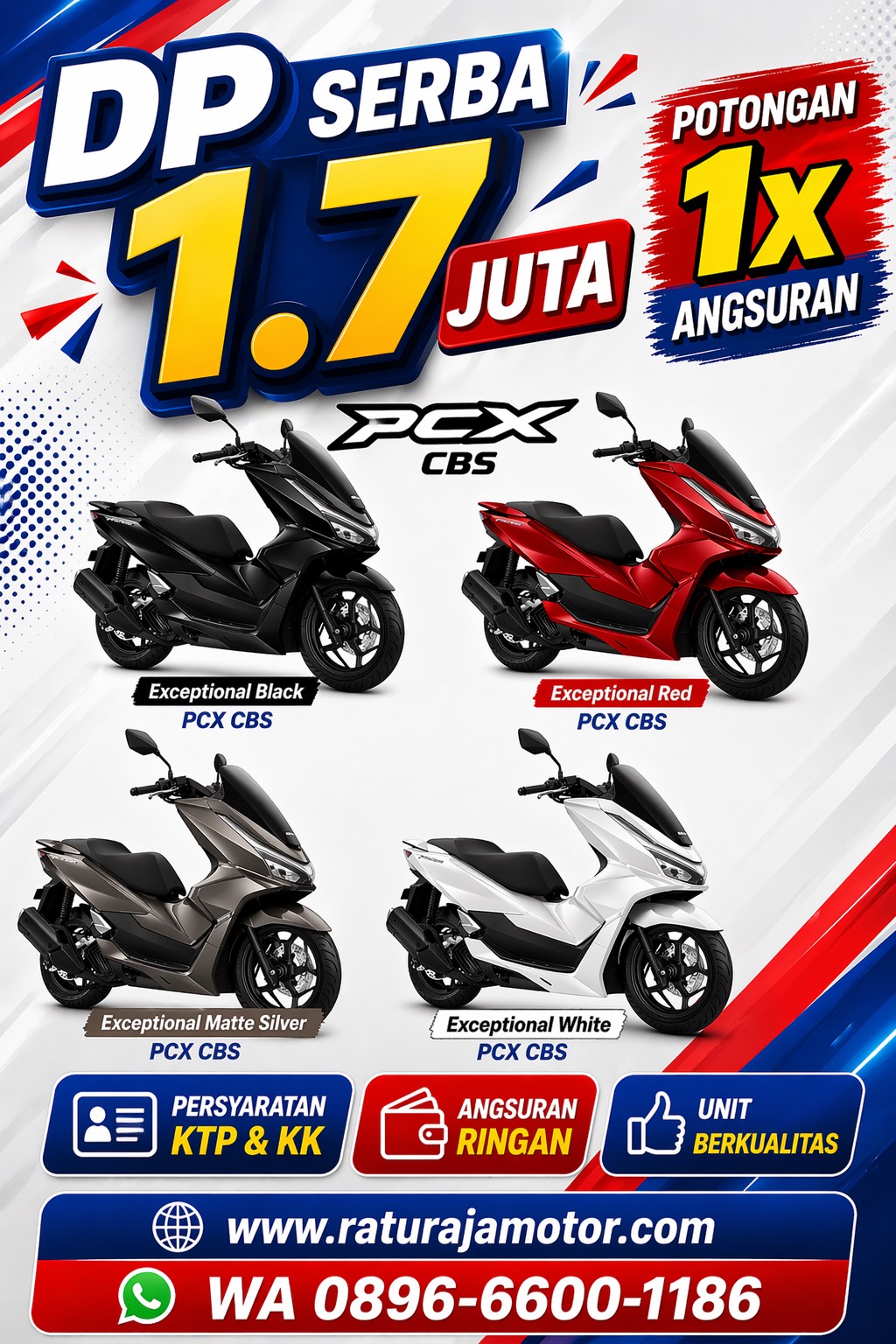 Kredit Honda PCX 160 Bandung DP Murah